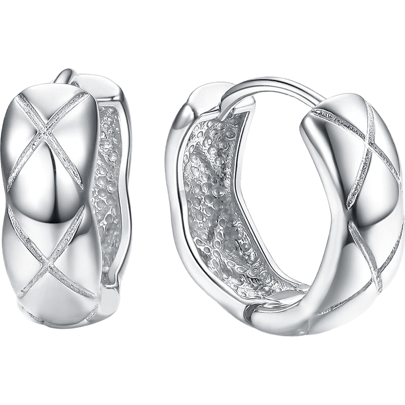 华——潮宏基御范PT950铂金耳环瓦力娱